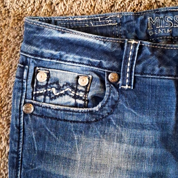 EUC MISS ME Size 28 Straight Blue Jeans - Picture 15 of 15
